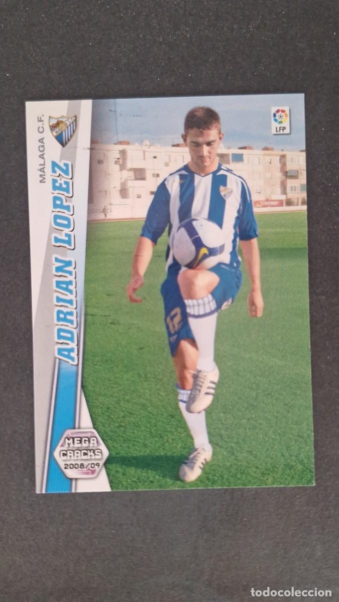 Cromos de F&uacute;tbol: L1 ADRIAN LOPEZ MALAGA C. F. NUEVA FICHA 180 BIS PANINI MEGACRACKS 2008 2009 08 09