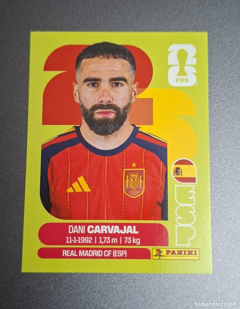 Cromos de Futebol: DANI CARVAJAL ESP-7--STICKER EDICION SUIZA- UNITED EDITION-FONDO Y BORDES COLOR VERDE PISTACHO