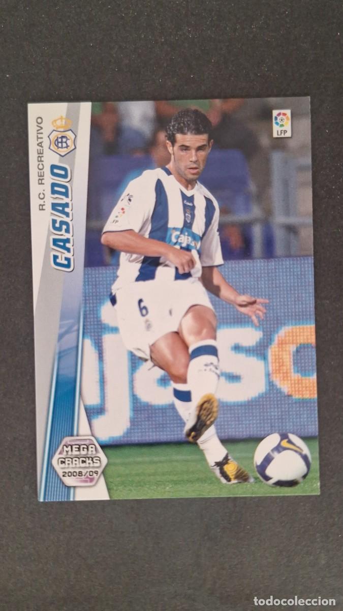 Cromos de F&uacute;tbol: L1 CASADO RECREATIVO DE HUELVA NUEVA FICHA 258 BIS PANINI MEGACRACKS 2008 2009 08 09