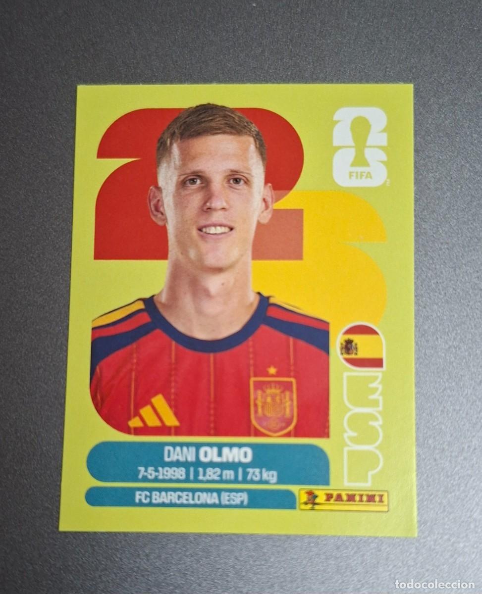Cromos de F&uacute;tbol: DANI OLMO ESP-16--STICKER EDICION SUIZA- UNITED EDITION-FONDO Y BORDES COLOR VERDE PISTACHO