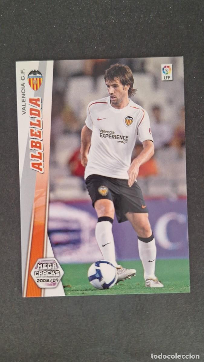 Cromos de F&uacute;tbol: L1 ALBELDA VALENCIA C. F. NUEVA FICHA 317 BIS PANINI MEGACRACKS 2008 2009 08 09