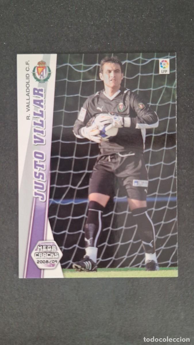Cromos de F&uacute;tbol: L1 JUSTO VILLAR REAL VALLADOLID NUEVA FICHA 326 BIS PANINI MEGACRACKS 2008 2009 08 09