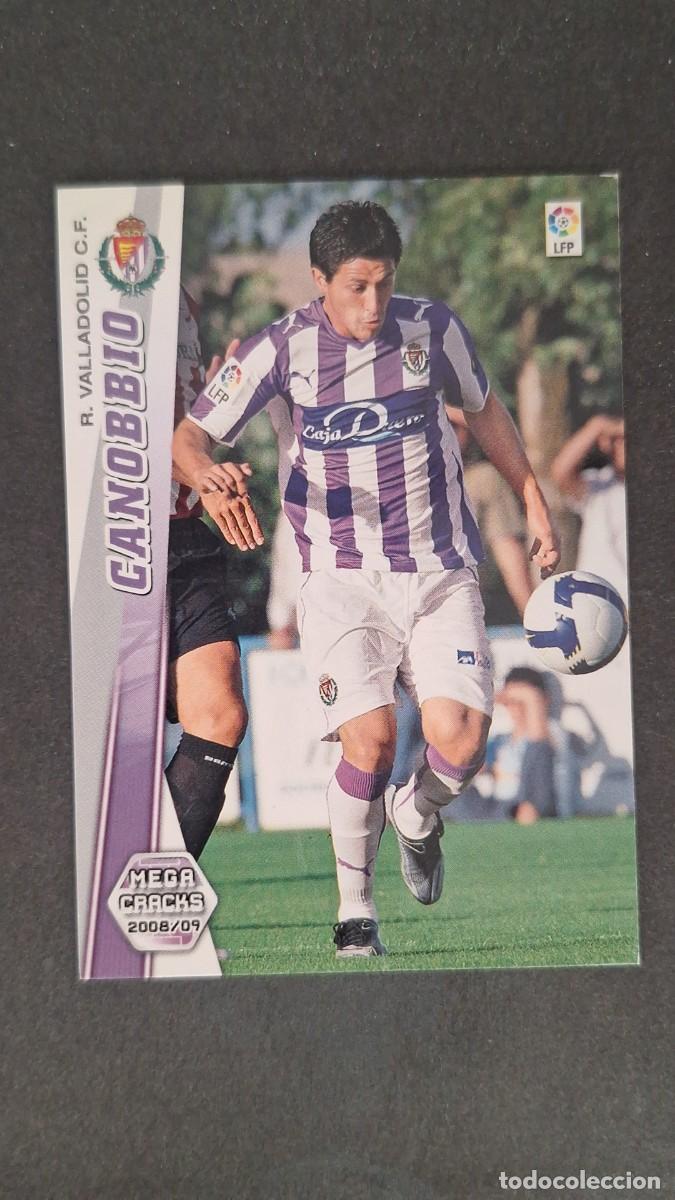 Cromos de F&uacute;tbol: L1 CANOBBIO REAL VALLADOLID NUEVA FICHA 336 BIS PANINI MEGACRACKS 2008 2009 08 09