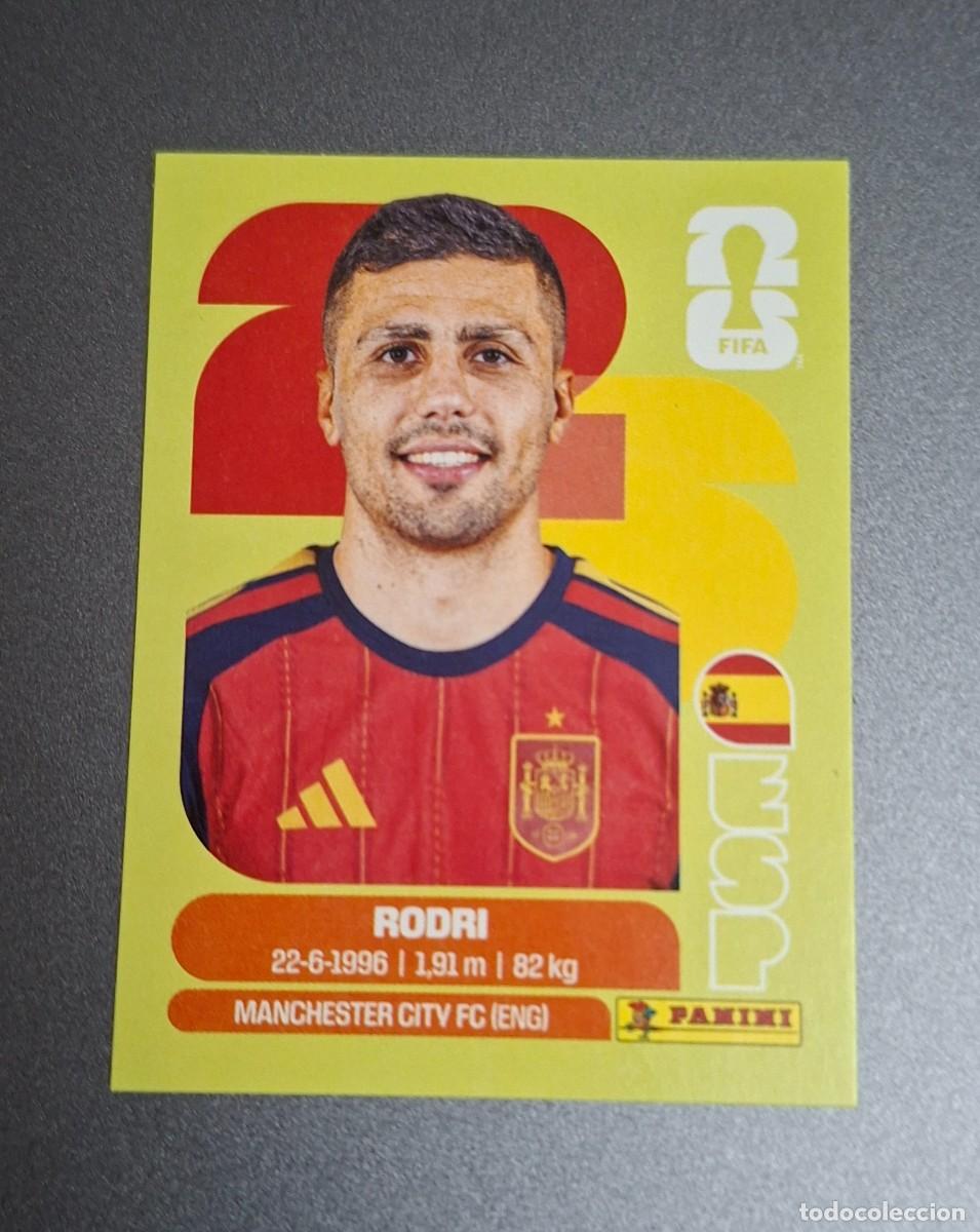 Cromos de F&uacute;tbol: RODRI ESP-10---STICKER EDICION SUIZA- UNITED EDITION-FONDO Y BORDES COLOR VERDE PISTACHO