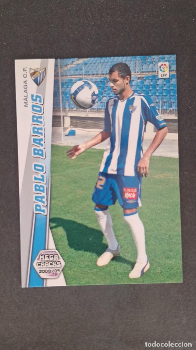 Cromos de F&uacute;tbol: L1 PABLO BARROS MALAGA C. F. NUEVO FICHAJE 471 PANINI MEGACRACKS 2008 2009 08 09