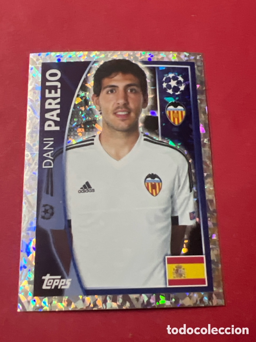 Cromos de F&uacute;tbol: C1754. CROMO FUTBOL PAREJO VALENCIA C.F. SIN PEGAR N&ordm; 558 CHAMPIONS LEAGUE 2015-2016/15-16 TOPPS