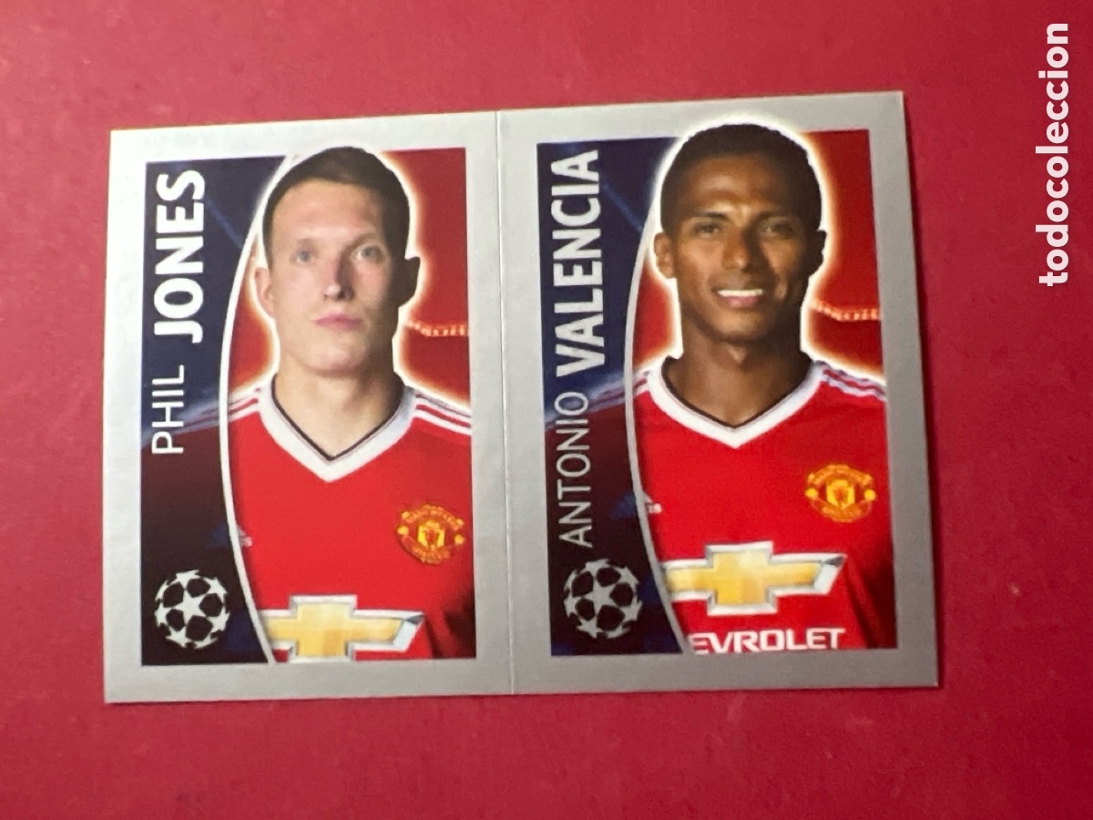 Cromos de F&uacute;tbol: C1761. 117 JONES-VALENCIA (MANCHESTER UNITED) UEFA CHAMPIONS LEAGUE 2015/2016 TOPPS