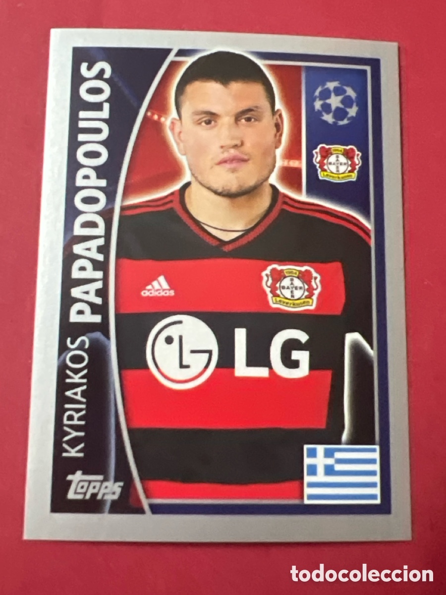 Cromos de F&uacute;tbol: TOPPS UEFA CHAMPIONS LEAGUE 2015 2016 325 PAPADOPOULOS (BAYER LEVERKUSEN) - STICKER SIN PEGAR 15 16