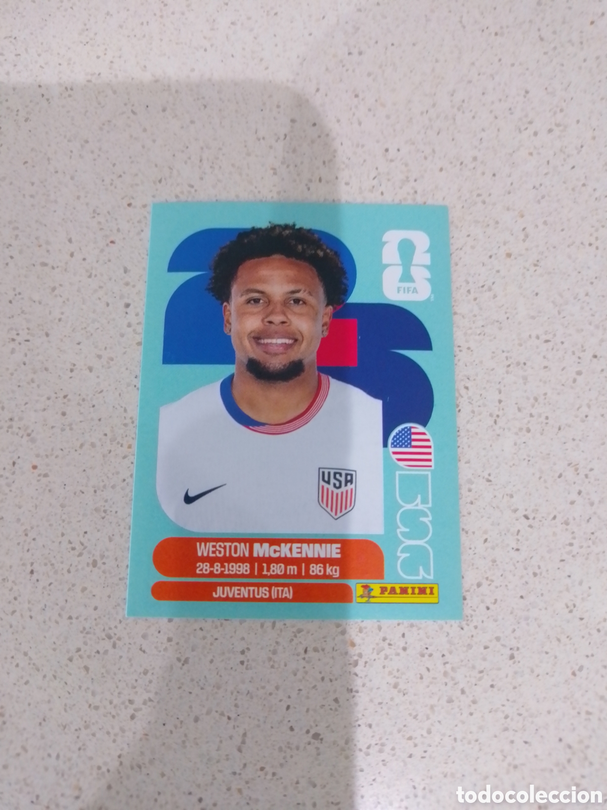 Cromos de F&uacute;tbol: CROMO NUMERO 10 MCKENNIE USA. MUNDIAL 2026. PANINI.