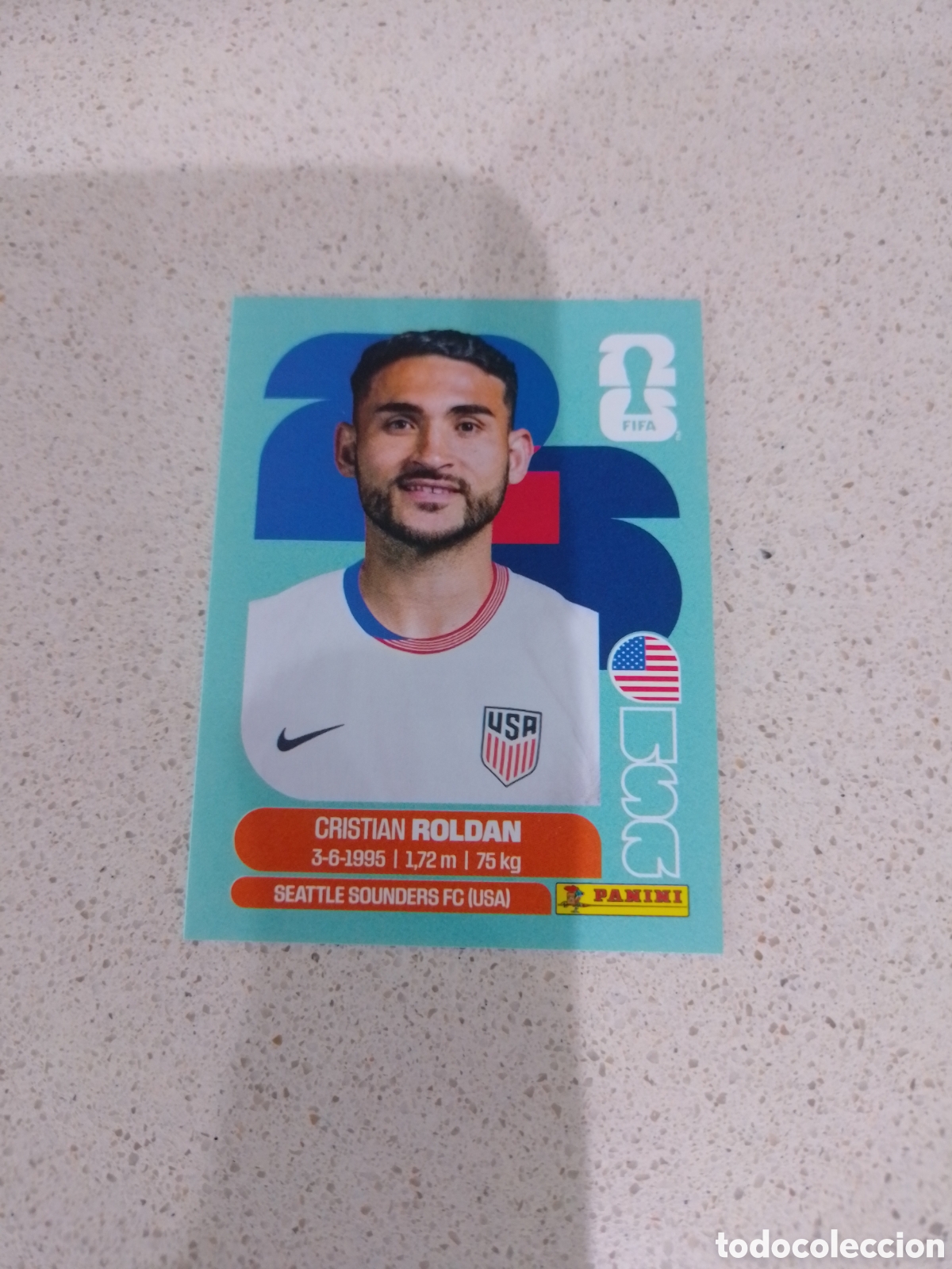 Cromos de F&uacute;tbol: CROMO NUMERO 11 ROLDAN USA. MUNDIAL 2026. PANINI.
