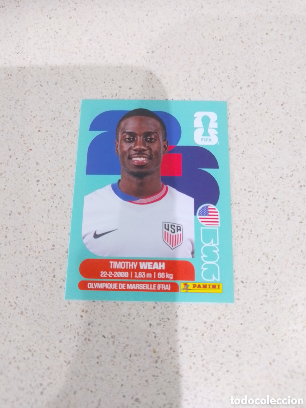 Cromos de F&uacute;tbol: CROMO NUMERO 12 WEAH USA. MUNDIAL 2026. PANINI.