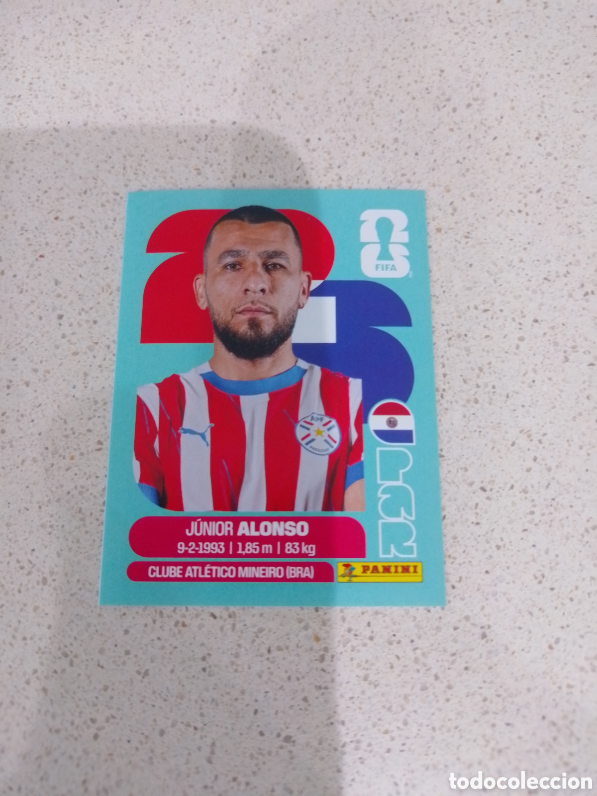 Cromos de F&uacute;tbol: CROMO NUMERO 8 ALONSO PARAGUAY. MUNDIAL 2026. PANINI.