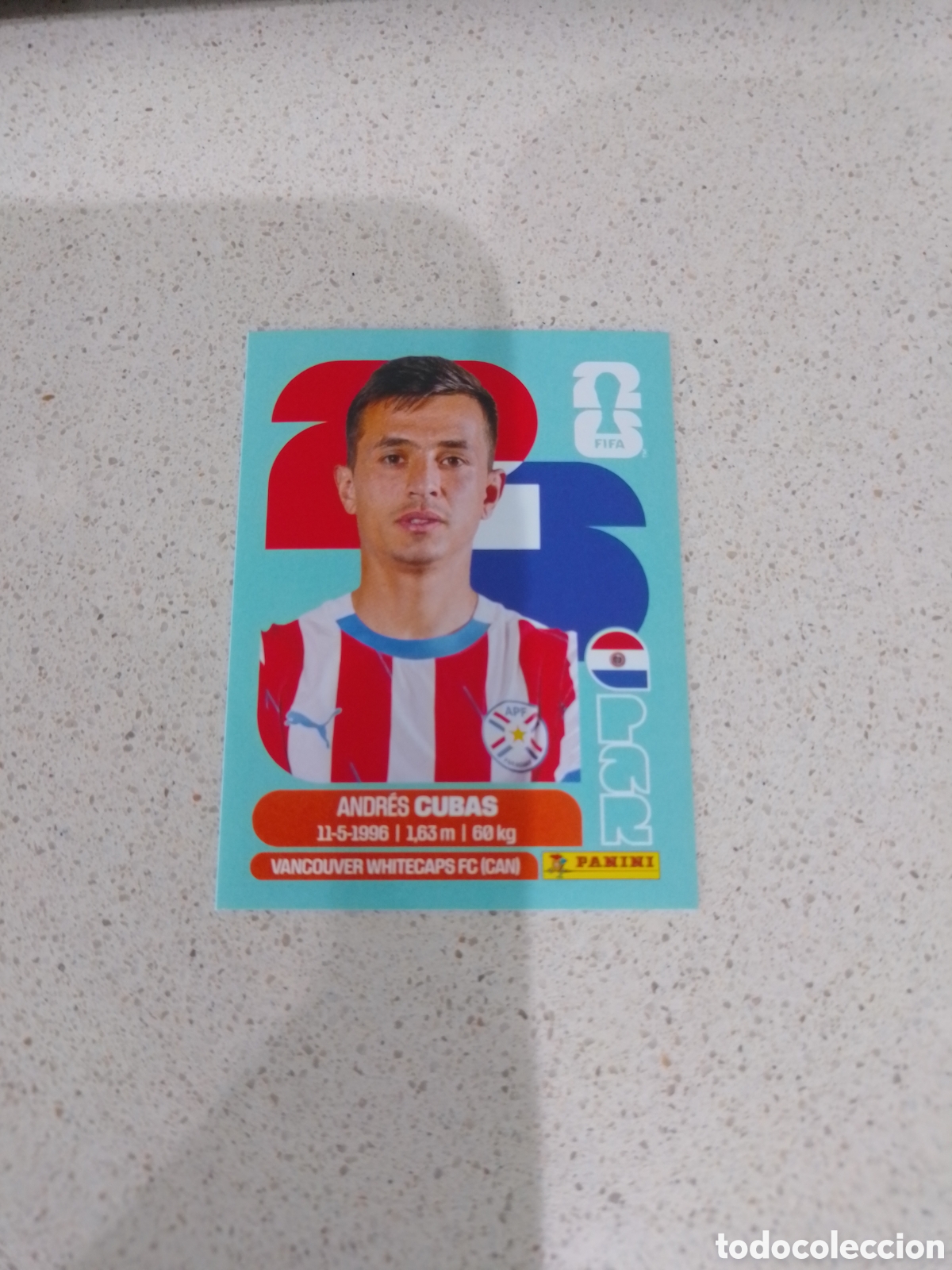 Cromos de F&uacute;tbol: CROMO NUMERO 12 CUBAS PARAGUAY. MUNDIAL 2026. PANINI.