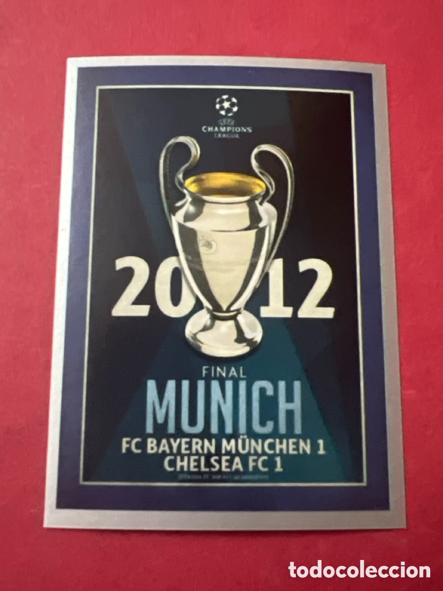 Cromos de F&uacute;tbol: C1785. 604 FINAL MUNICH 2012 UEFA CHAMPIONS LEAGUE 2015/2016 TOPPS