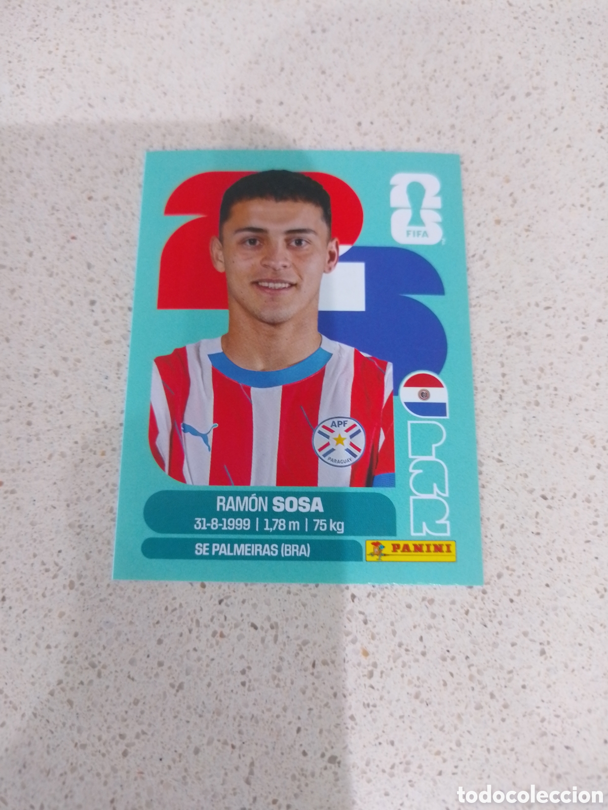 Cromos de F&uacute;tbol: CROMO NUMERO 18 SOSA PARAGUAY. MUNDIAL 2026.PANINI.