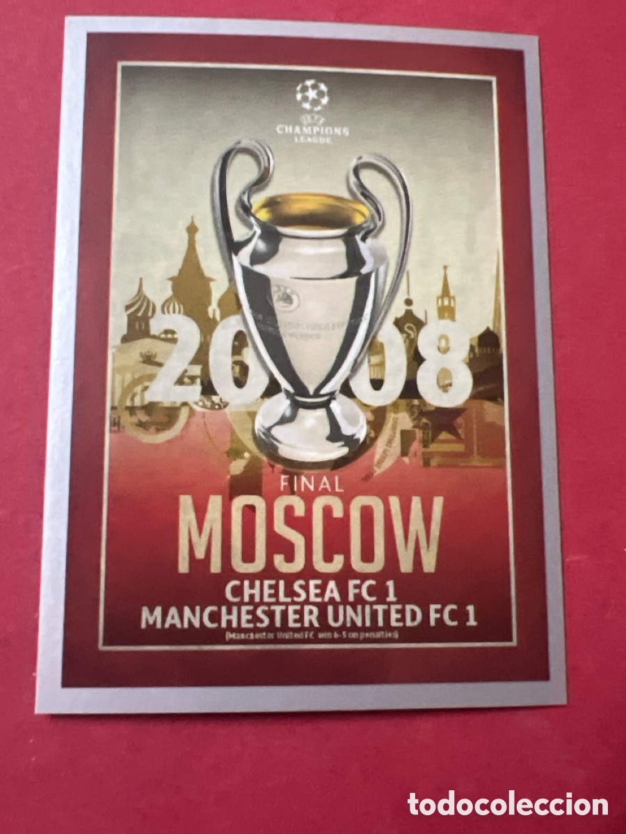 Figurine di Calcio: C1790. 600 FINAL MOSCU 2008 UEFA CHAMPIONS LEAGUE 2015/2016 TOPPS