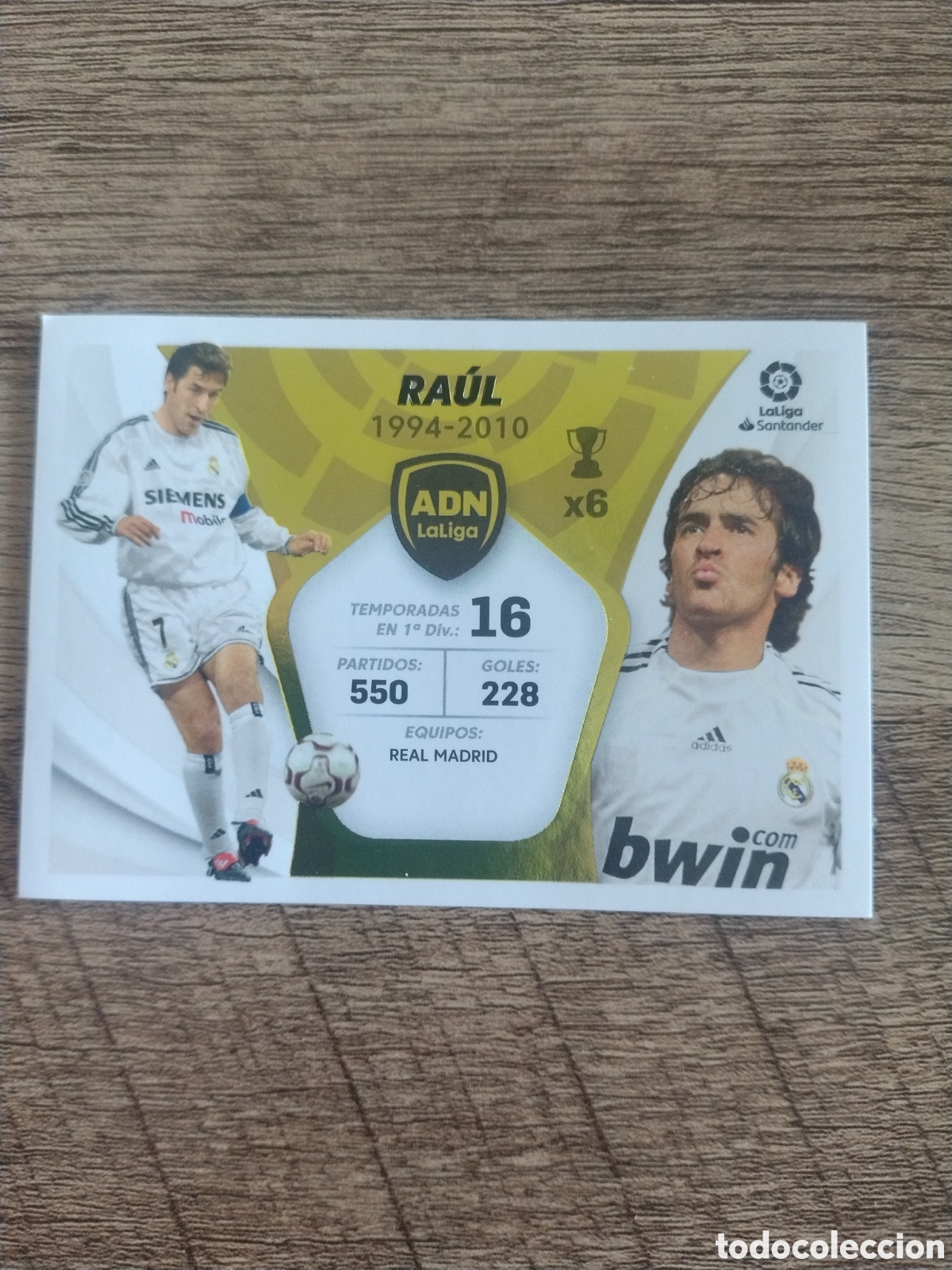 Cromos de F&uacute;tbol: Liga Este 2021-22 ADN LaLiga N25 Raul