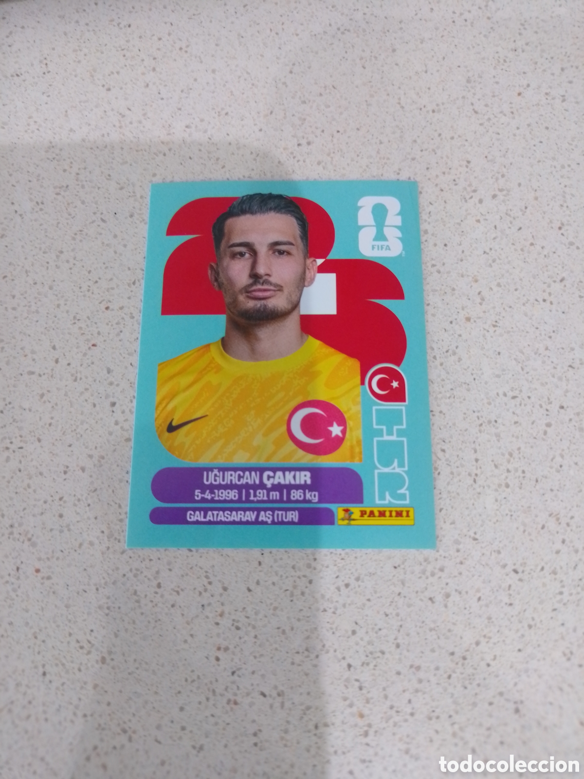 Cromos de F&uacute;tbol: CROMO NUMERO 2 CAKIR TURQUIA. MUNDIAL 2026. PANINI.