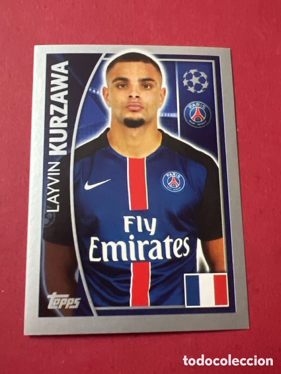 Cromos de F&uacute;tbol: C1804. 20 KURZAWA (PARIS SAINT-GERMAIN) UEFA CHAMPIONS LEAGUE 2015/2016 TOPPS