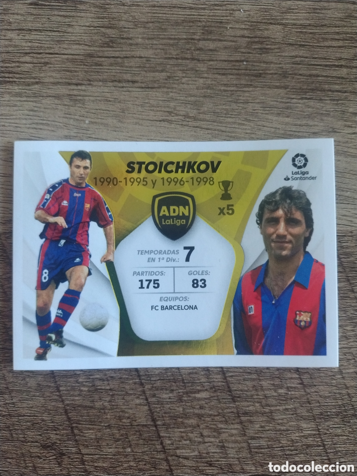 Cromos de F&uacute;tbol: Liga Este 2021-22 ADN LaLiga N28 Stoichkov