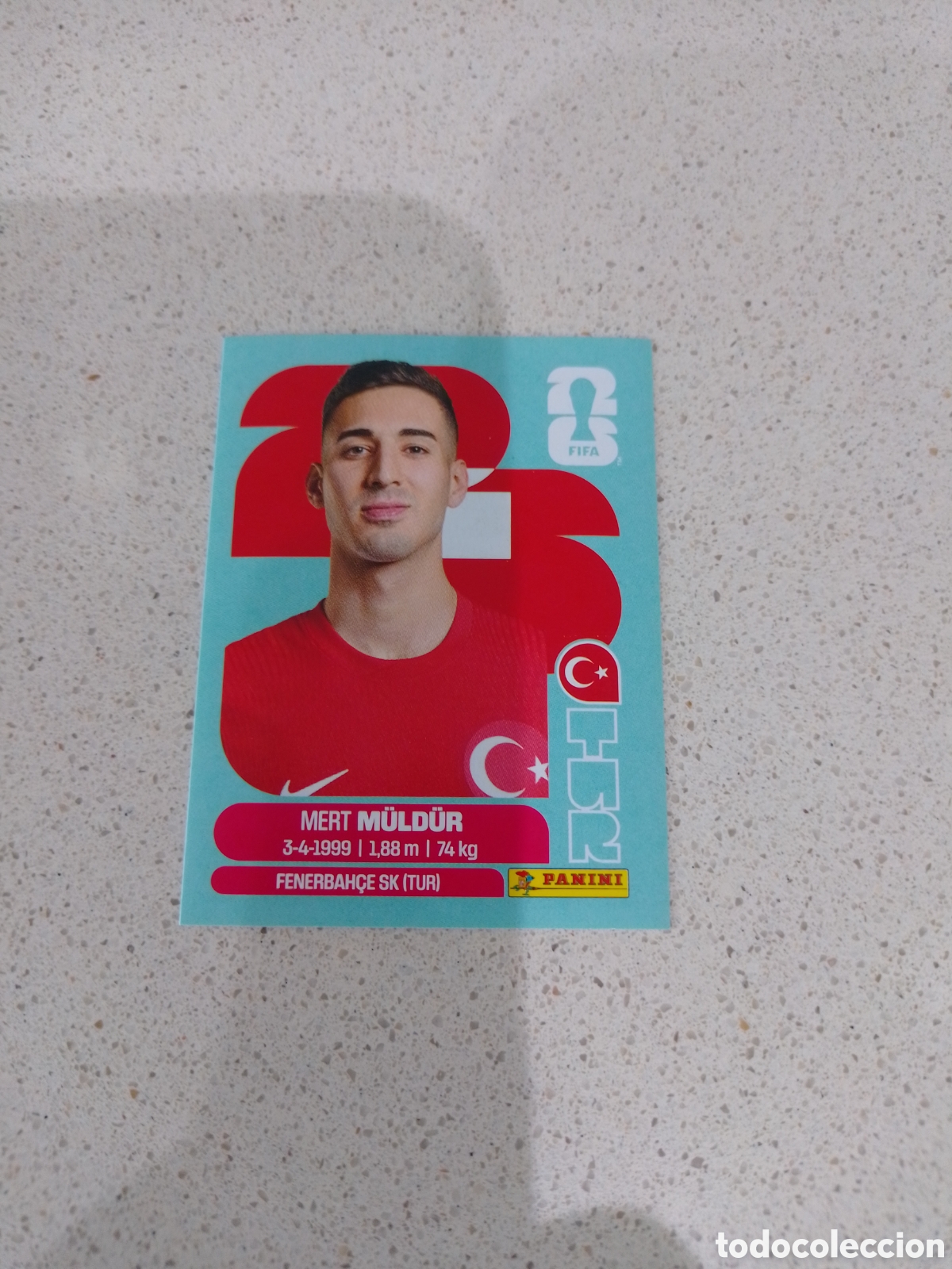 Cromos de F&uacute;tbol: CROMO NUMERO 3 M&Uuml;LD&Uuml;R TURQUIA. MUNDIAL 2026. PANINI.