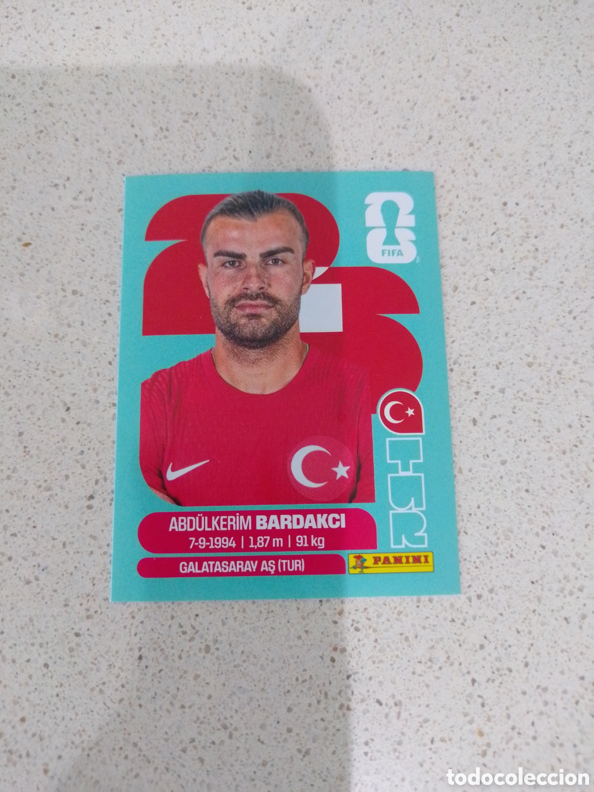 Cromos de F&uacute;tbol: CROMO NUMERO 5 BARDAKCI TURQUIA. MUNDIAL 2026. PANINI.