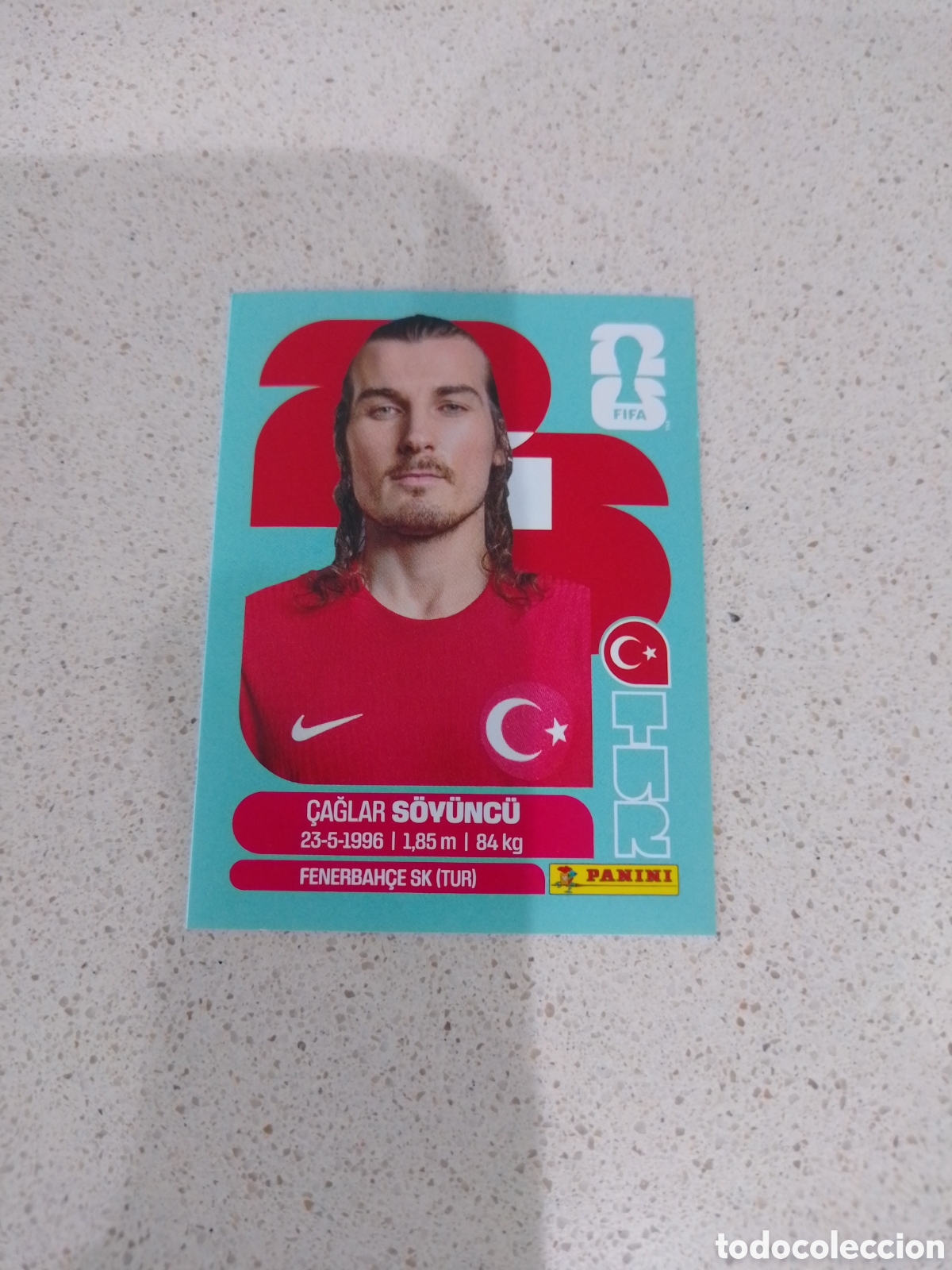 Cromos de F&uacute;tbol: CROMO NUMERO 6 S&Ouml;Y&Uuml;NC&Uuml; TURQUIA. MUNDIAL 2026. PANINI.
