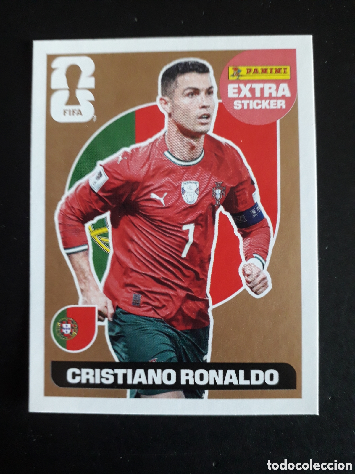 Cromos de F&uacute;tbol: CRISTIANO RONALDO PORTUGAL EXTRA STICKER BRONCE MUNDIAL F&Uacute;TBOL 2026 FIFA WORLD CUP PANINI SIN PEGAR
