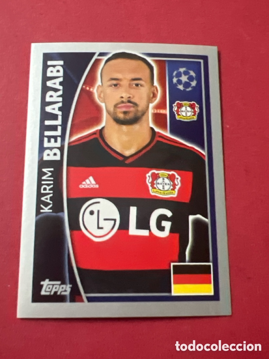 Figurine di Calcio: C1811. 330 BELLARABI (BAYER LEVERKUSEN) UEFA CHAMPIONS LEAGUE 2015/2016 TOPPS