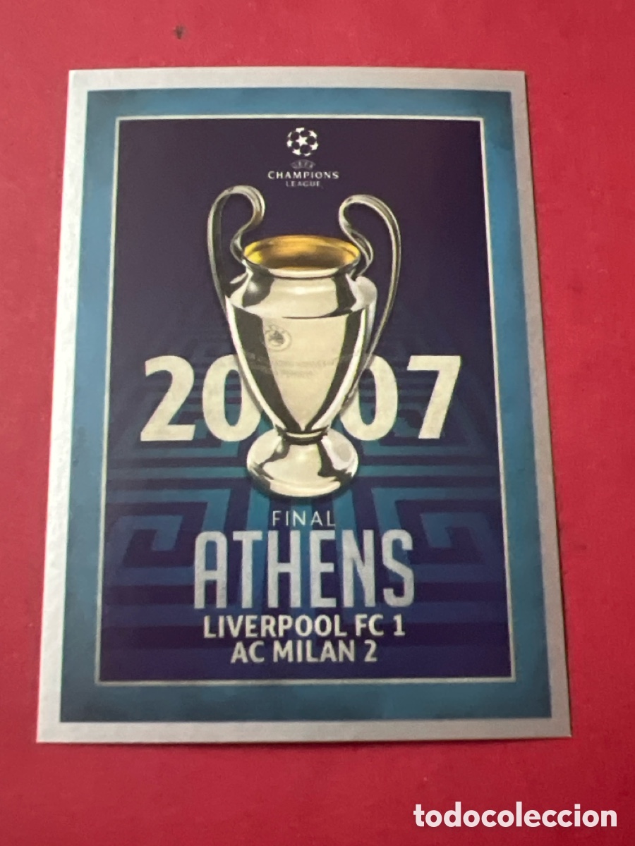 Cromos de F&uacute;tbol: C1814. CROMO FUTBOL COPA 2007 FINAL ATENAS SIN PEGAR N&ordm; 599 CHAMPIONS LEAGUE 2015-2016/15-16 TOPPS