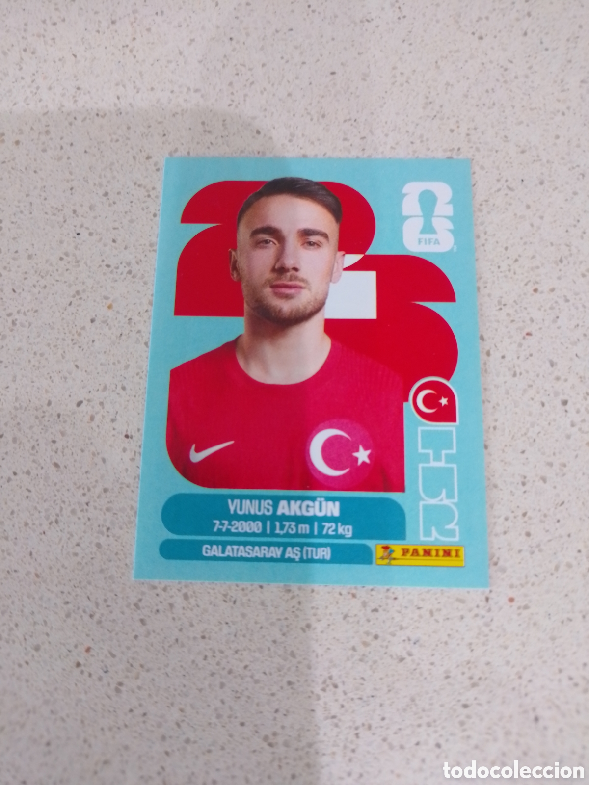 Cromos de F&uacute;tbol: CROMO NUMERO 16 AKG&Uuml;N TURQUIA. MUNDIAL 2026. PANINI.