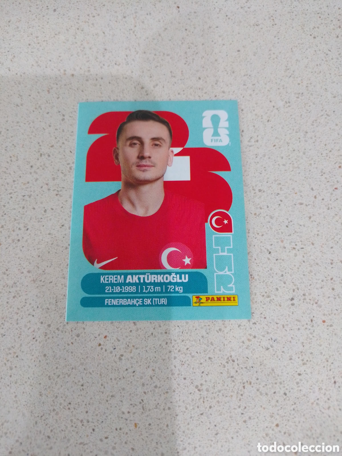 Cromos de F&uacute;tbol: CROMO NUMERO 19 AKT&Uuml;RKOGLU TURQUIA. MUNDIAL 2026. PANINI.