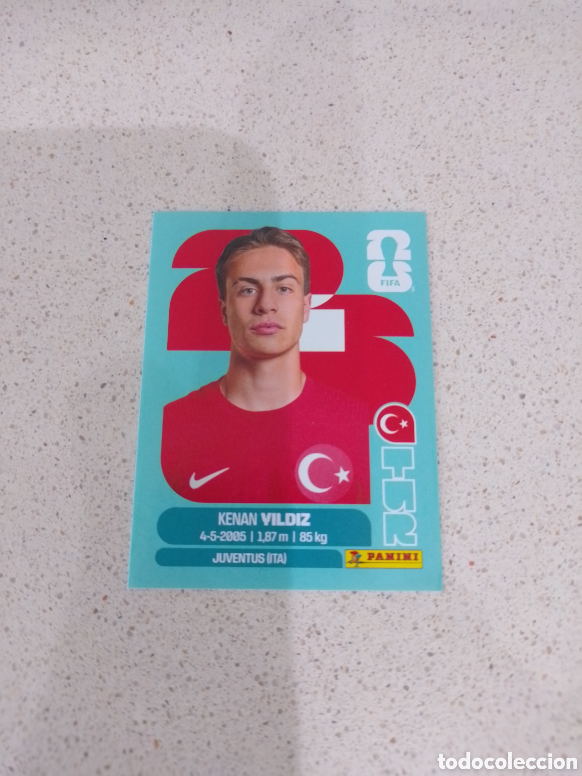 Cromos de F&uacute;tbol: CROMO NUMERO 20 VILDIZ TURQUIA. MUNDIAL 2026. PANINI.