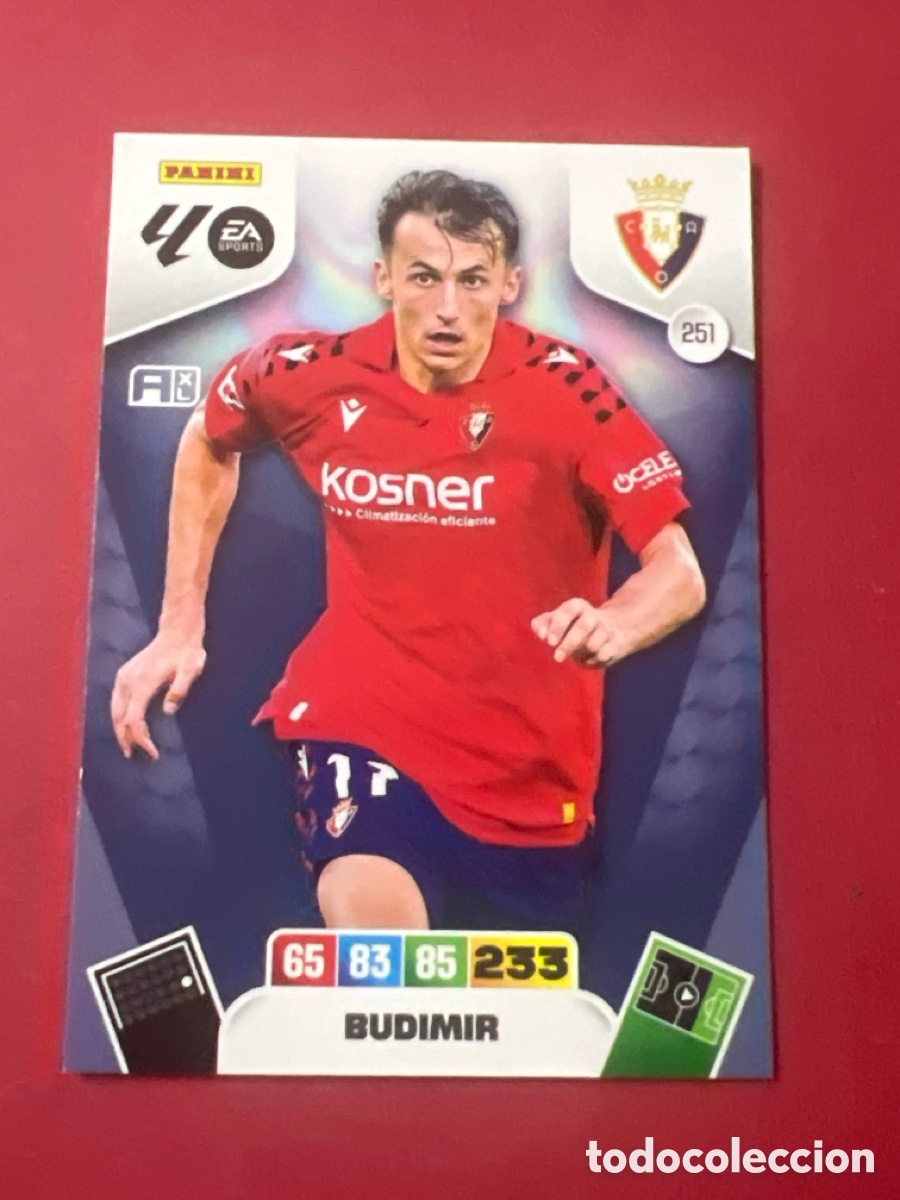 Cromos de F&uacute;tbol: C1821. PANINI ADRENALYN - LIGA 2025-26 (25 - 26) - N&ordm; 251 - BUDIMIR - OSASUNA