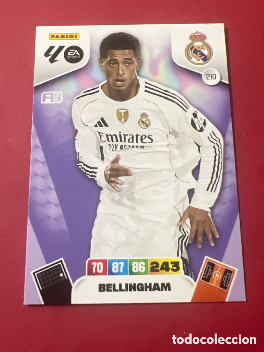 Cromos de F&uacute;tbol: C1820. BELLINGHAM REAL MADRID 210 ADRENALYN XL LIGA 2025/2026 25 26 PANINI