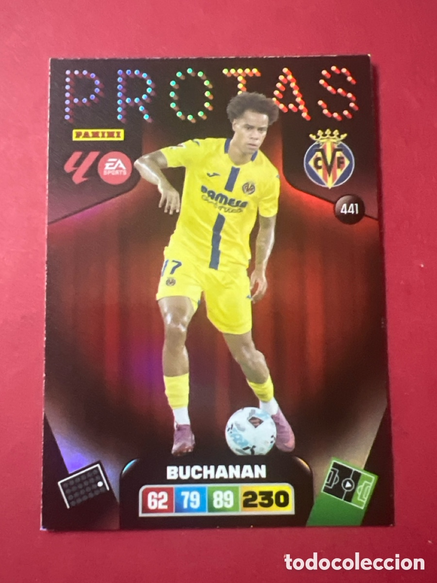 Cromos de F&uacute;tbol: C1821. Buchanan Protas n&uacute;mero 441 Del Villarreal cromo adrenalyn XL 25-26 2025-2026