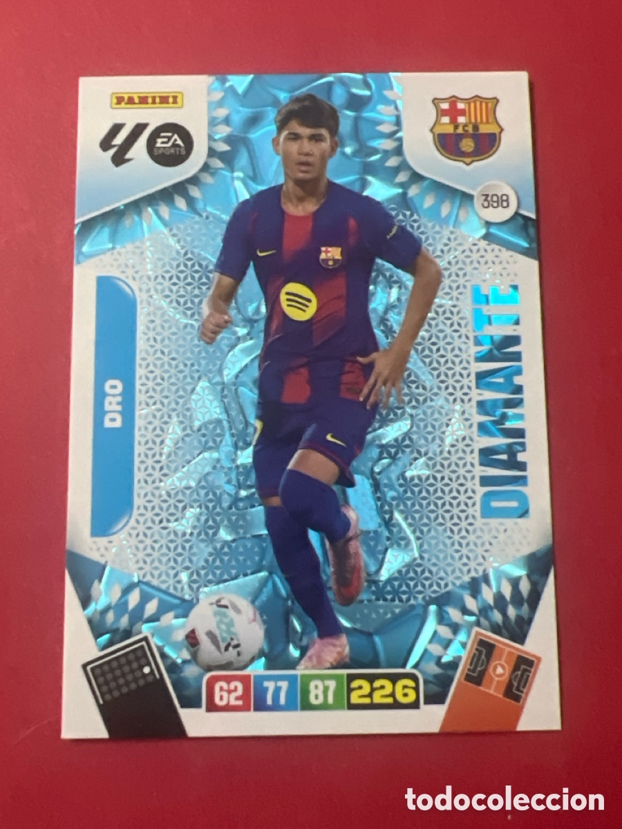 Cromos de F&uacute;tbol: C1823. PANINI ADRENALYN XL LIGA 2025-2026 25-26 &ndash; DIAMANTE &ndash; Dro Fern&aacute;ndez FC Barcelona N&ordm; 398