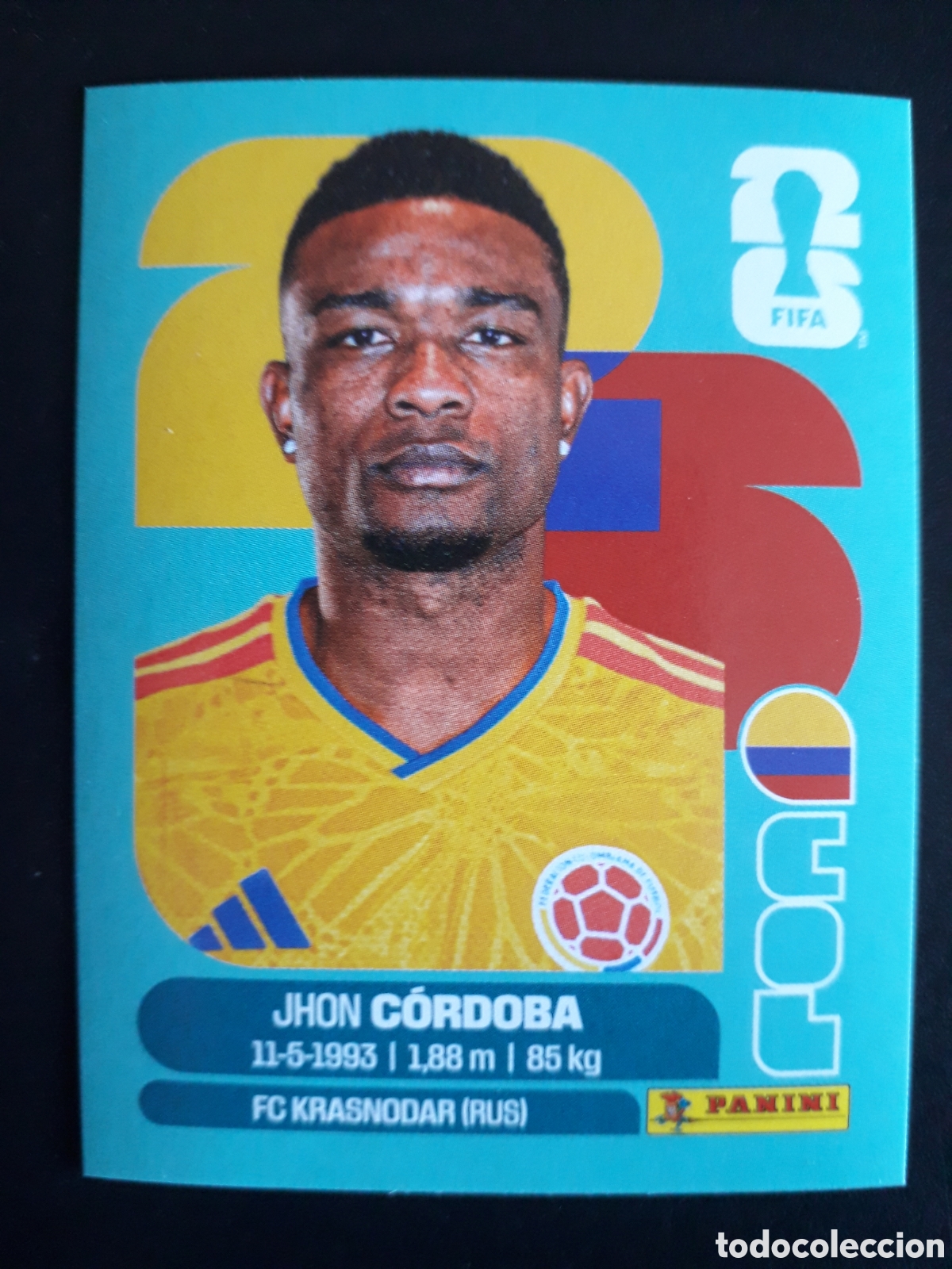 Fu&szlig;ball-Sticker: C&Oacute;RDOBA COLOMBIA COL 18 MUNDIAL F&Uacute;TBOL 2026 FIFA WORLD CUP PANINI SIN PEGAR PEDIDO M&Iacute;NIMO 3&euro;