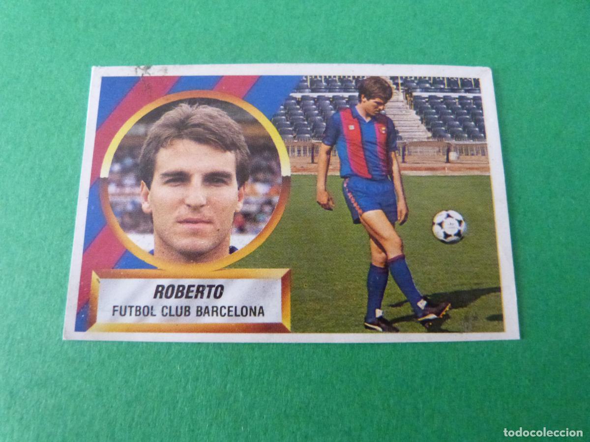 Cromos de F&uacute;tbol: CROMO FUTBOL ROBERTO F.C. BARCELONA RECORTADO N&ordm; 10 LIGA ESTE 1988-1989/88-89