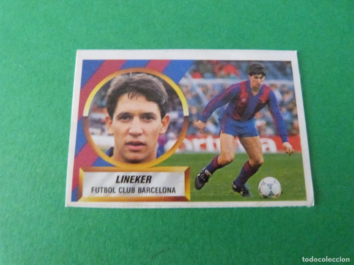 Cromos de F&uacute;tbol: CROMO FUTBOL LINEKER F.C. BARCELONA RECORTADO N&ordm; 15 LIGA ESTE 1988-1989/88-89