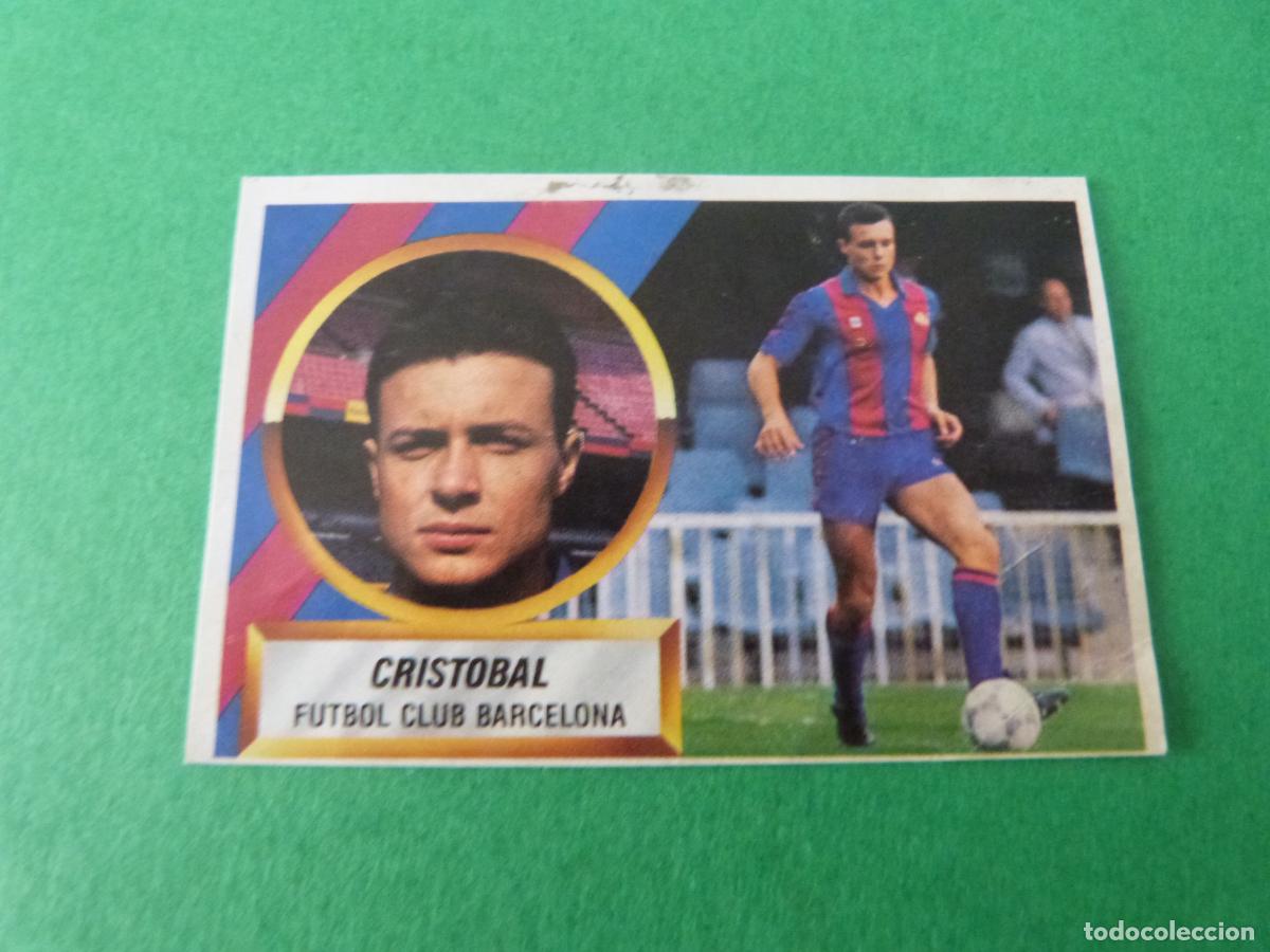 Cromos de F&uacute;tbol: CROMO FUTBOL CRISTOBAL F.C. BARCELONA RECORTADO N&ordm; 5 B LIGA ESTE 1988-1989/88-89