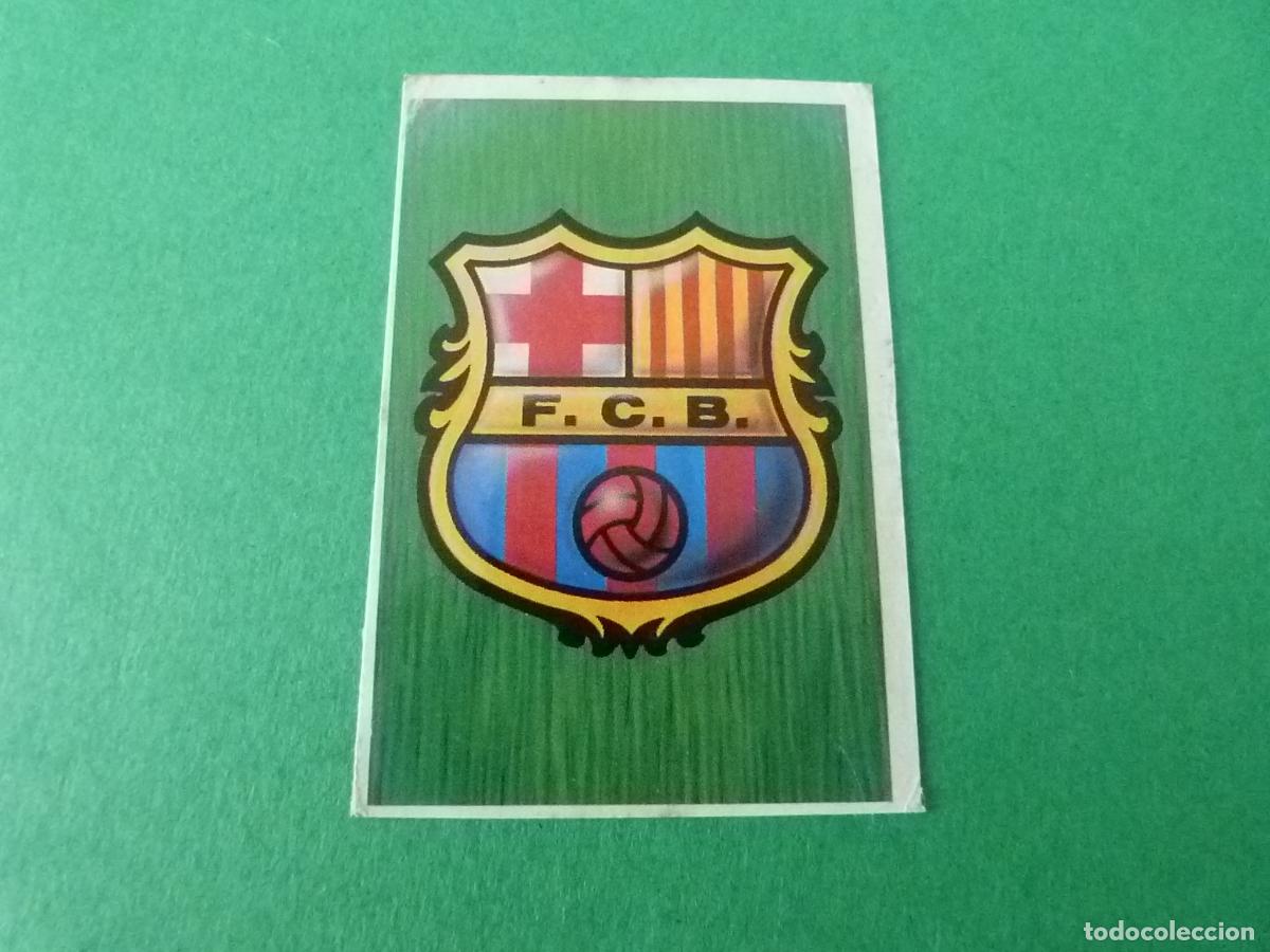 Cromos de F&uacute;tbol: CROMO FUTBOL ESCUDO F.C. BARCELONA RECORTADO LIGA ESTE 1988-1989/88-89