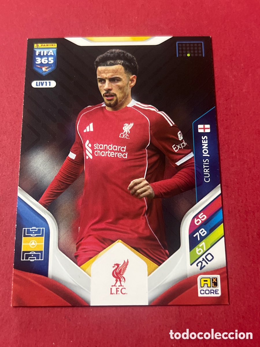 Cromos de F&uacute;tbol: C1845. N&ordm; LIV11 Curtis Jones Liverpool Adrenalyn XL FIFA 365 2026