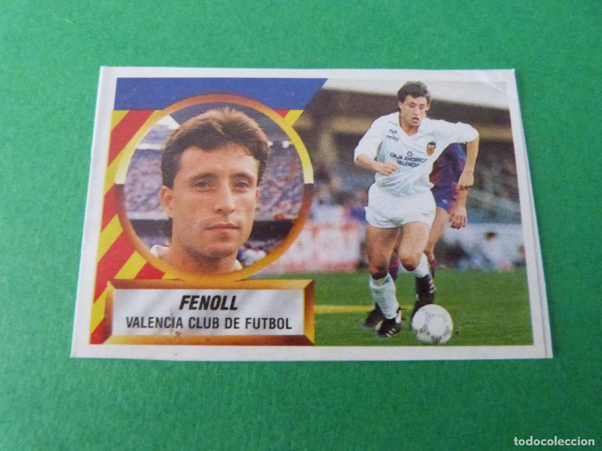 Cromos de F&uacute;tbol: CROMO FUTBOL FENOLL VALENCIA C.F. RECORTADO N&ordm; 16 LIGA ESTE 1988-1989/88-89