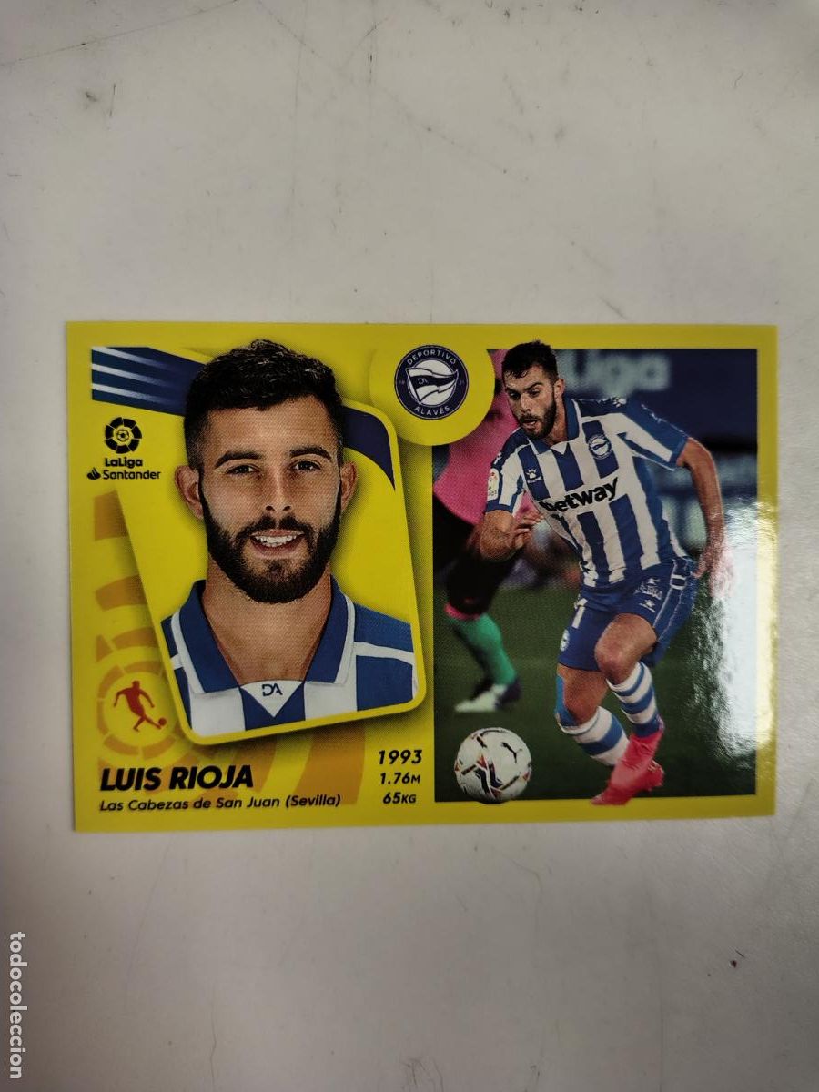 Cromos de F&uacute;tbol: Liga Este 2021-22 Alaves N16 Luis Rioja