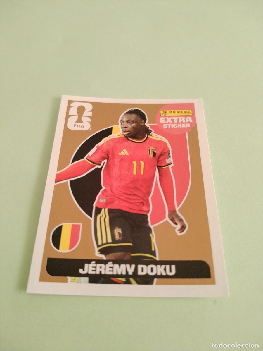 Cromos de F&uacute;tbol: CROMO MUNDIAL 2026 - EXTRA STICKER JEREMY DOKU