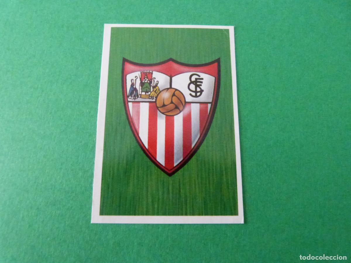 Cromos de F&uacute;tbol: CROMO FUTBOL ESCUDO SEVILLA F.C. RECORTADO LIGA ESTE 1988-1989/88-89