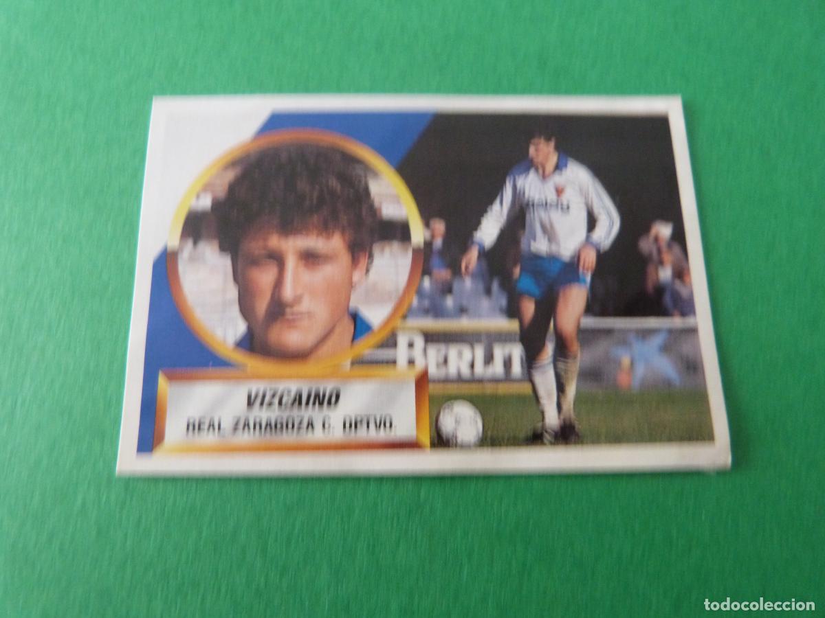 Cromos de F&uacute;tbol: CROMO FUTBOL VIZCAINO REAL ZARAGOZA RECORTADO N&ordm; 12 A LIGA ESTE 1988-1989/88-89