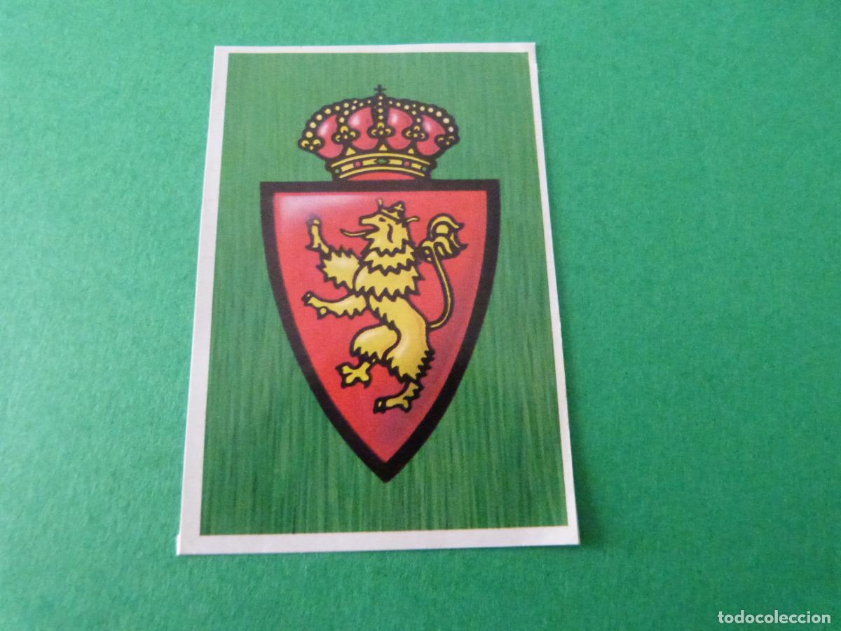 Cromos de F&uacute;tbol: CROMO FUTBOL ESCUDO REAL ZARAGOZA RECORTADO LIGA ESTE 1988-1989/88-89