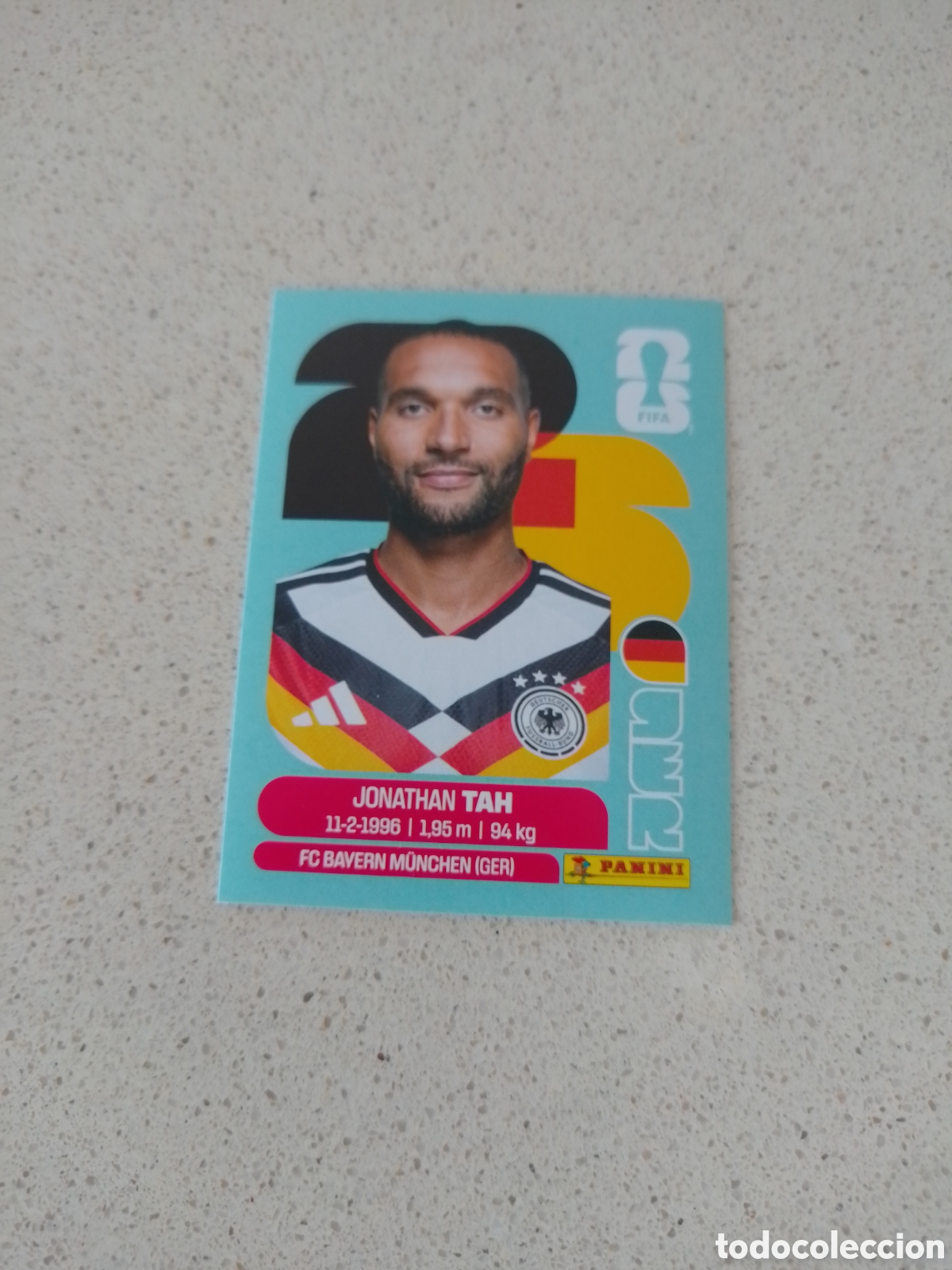 Cromos de F&uacute;tbol: CROMO NUMERO 3 TAH ALEMANIA. MUNDIAL 2026. PANINI.